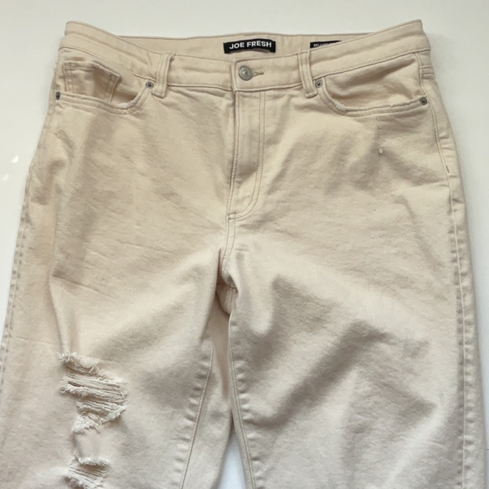 Joe Fresh Cream Relaxed Fit Jeans - Picture 2 of 11